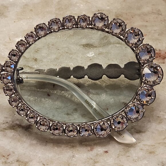RARE GUCCI HOLLYWOOD FOREVER OVERSIZED OVAL EMBELLISHED 